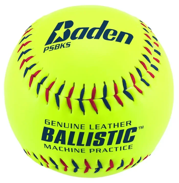 Baden PSBKS Leather Pitching Machine Softballs – Dozen