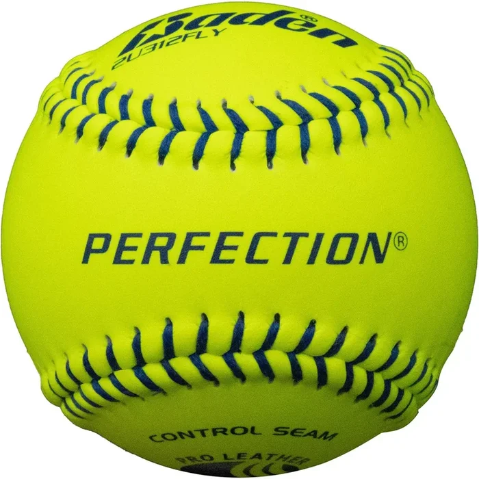 Baden USSSA Fastpitch Raised Seams Leather Game Softballs – 12 inch