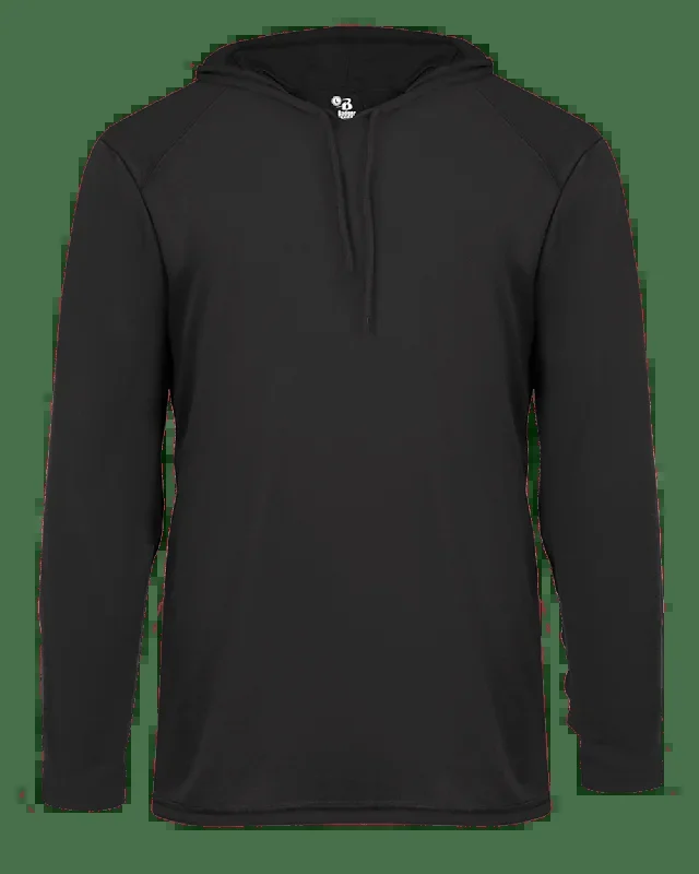 Badger 4150 Men’s B-Core Long-Sleeve Hooded Tee