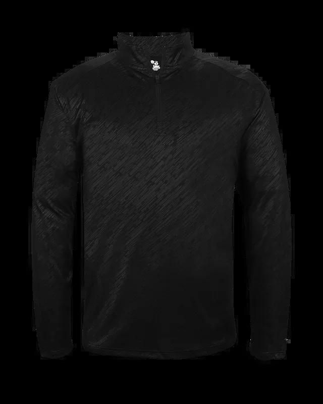 Badger Men’s Line Embossed 1/4 Zip