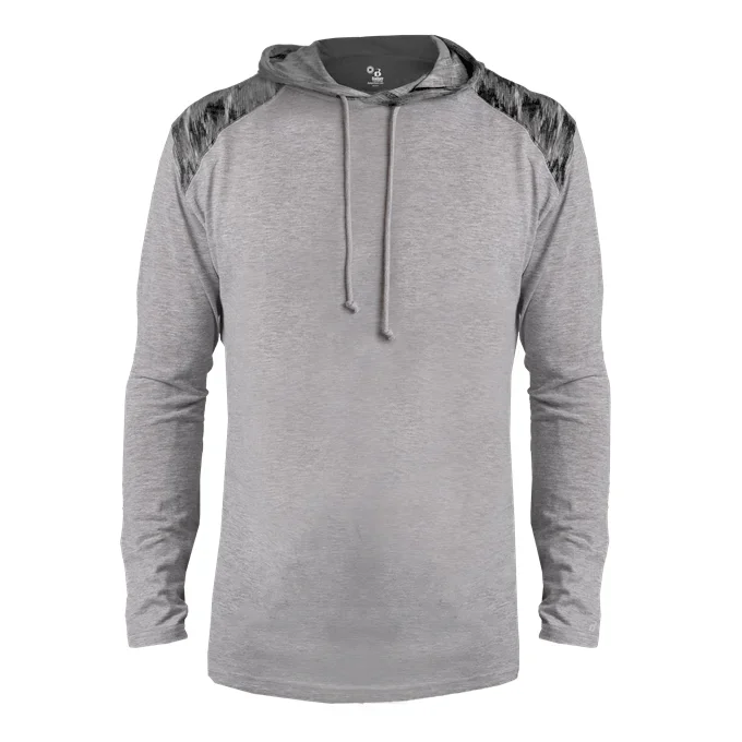 Badger Men’s Vintage Flame Tri-Blend Hooded Tee
