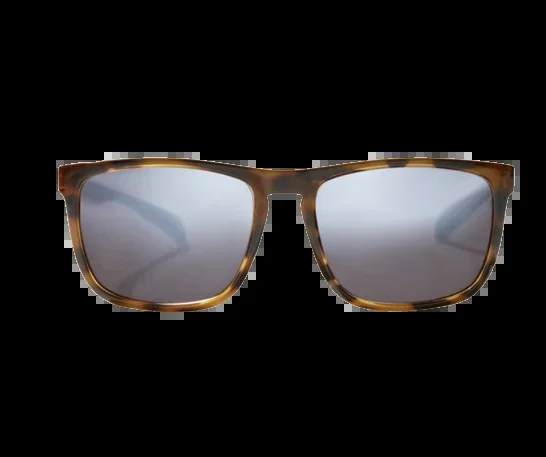 Bajio Sunglasses Calda Vintage Tort Gloss Frame Silver Polycarbonate Lenses