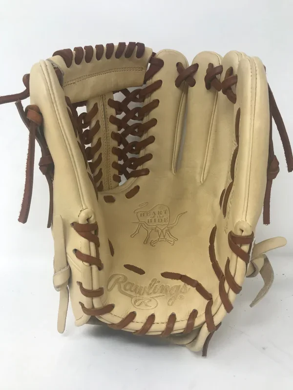 Barely Used Rawlings Heart of the Hide 11.75″ Infield Glove RHT Camel/Brown