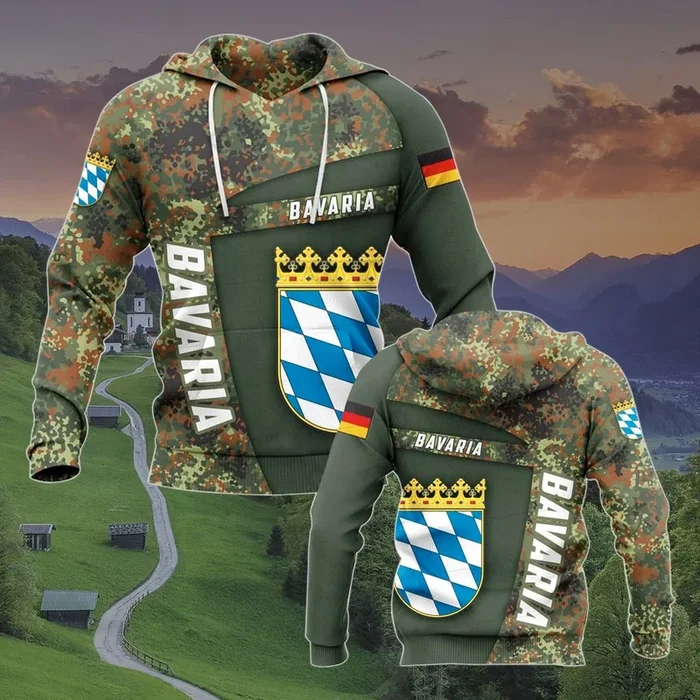Bavaria Coat Of Arms Camo Unisex Adult Hoodies – Fanshubus.com