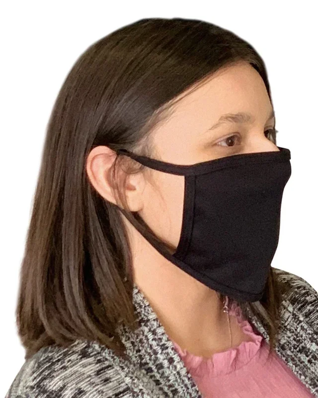 Bayside USA-Made 100% Cotton Face Mask – 25 Pack