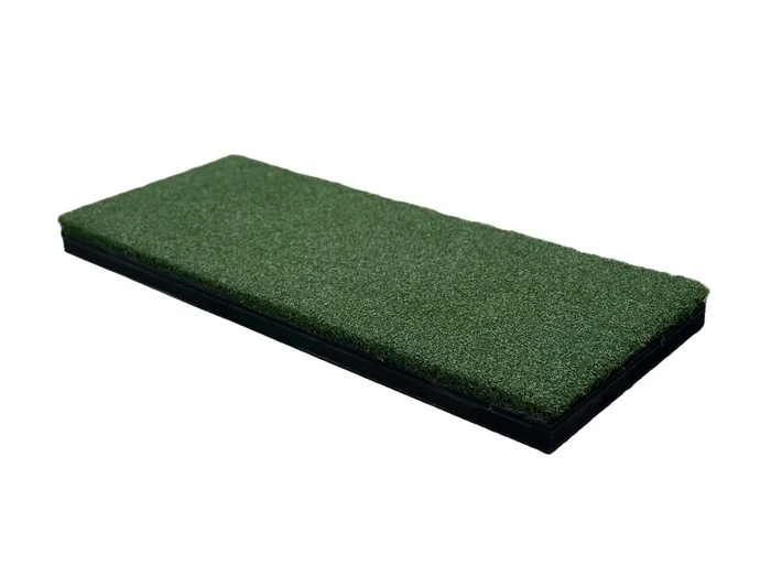 Beaver Tail Golf Simulator Mat with The Most Realistic Hitting Strip Insert for Joint Injury Prevention