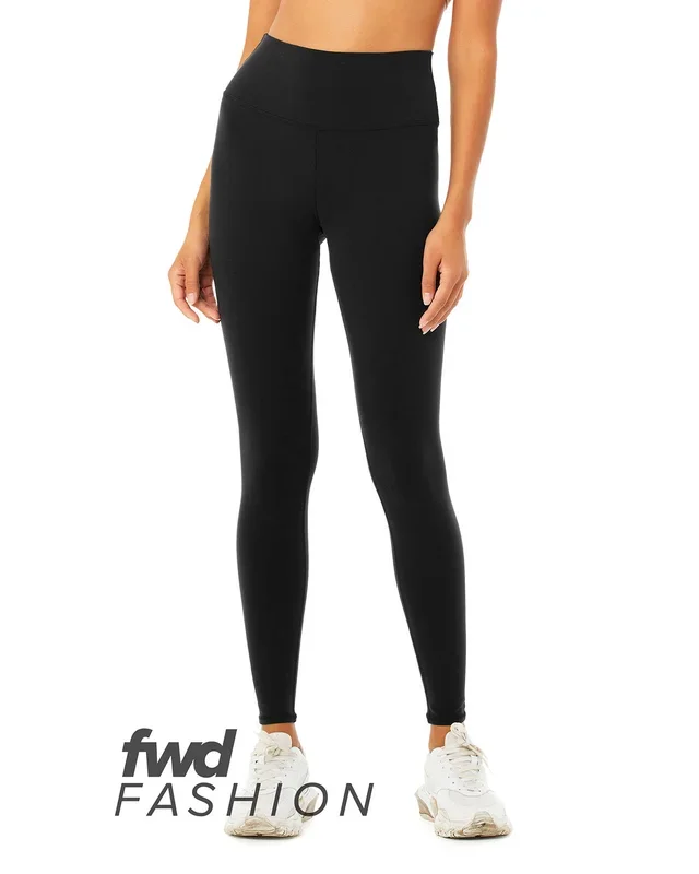 BELLA + CANVAS FWD Fashion Ladies’ High Waist Fitness Leggings