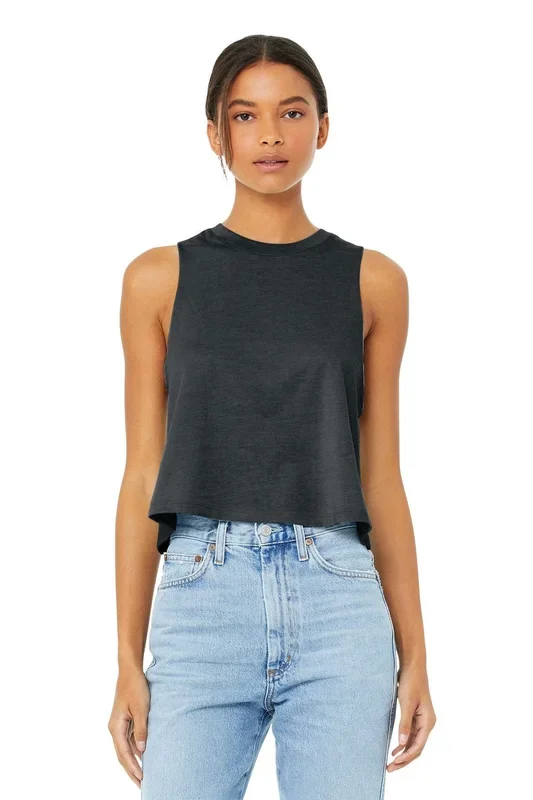 BELLA + CANVAS Women’s Racerback Cropped Tank. BC6682