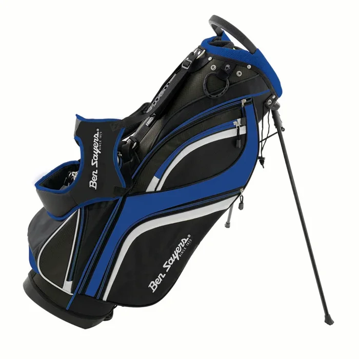 Ben Sayers Deluxe Stand Bag – Black/Blue