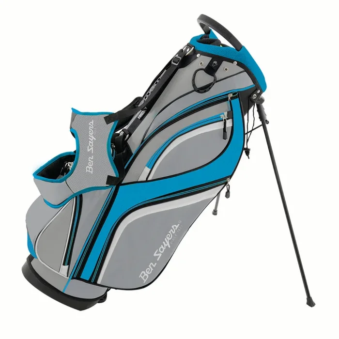 Ben Sayers Deluxe Stand Bag – Grey/Turquoise