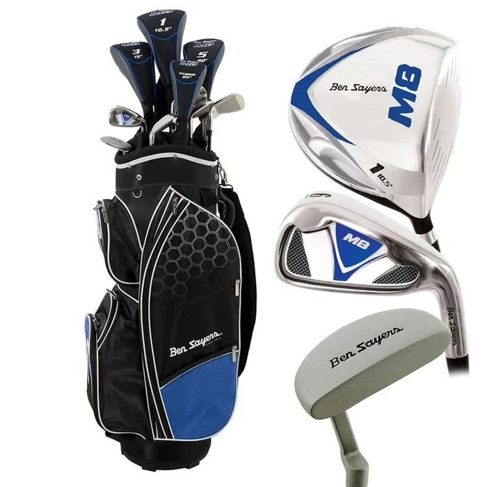 Ben Sayers M8 13-Piece Cart Bag Package Set – Blue – Steel (+1″)