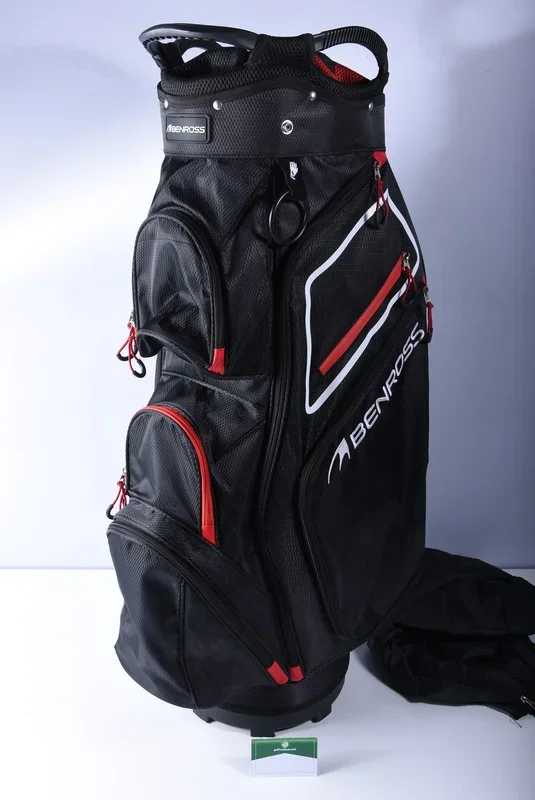 Benross Cart Bag / 14-Way Divider / Black & Red
