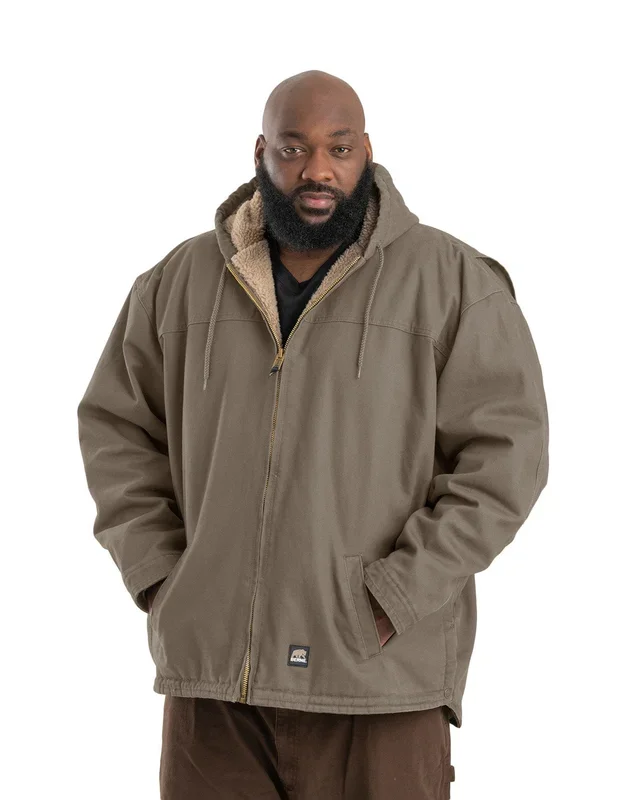 Berne Men’s Heartland Washed Duck Hooded Work Coat