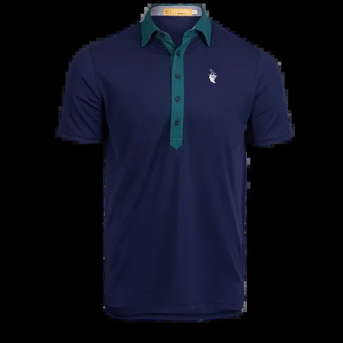 Bettinardi x Field Day Sporting Co. Ford 2-Tone Button Polo (Navy / Fern)