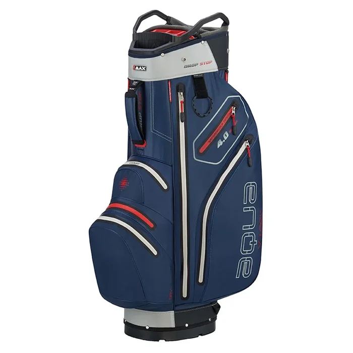 Big Max Aqua V-4 Waterproof Cart Bag – Navy/White/Red