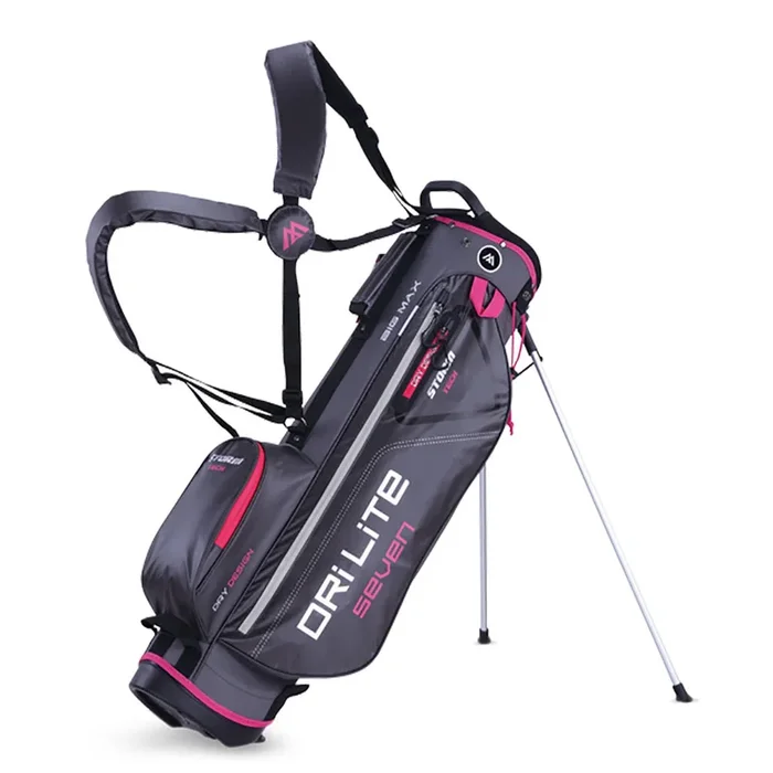 Big Max Dri Lite 7 Stand Bag – Charcoal/Fuchsia