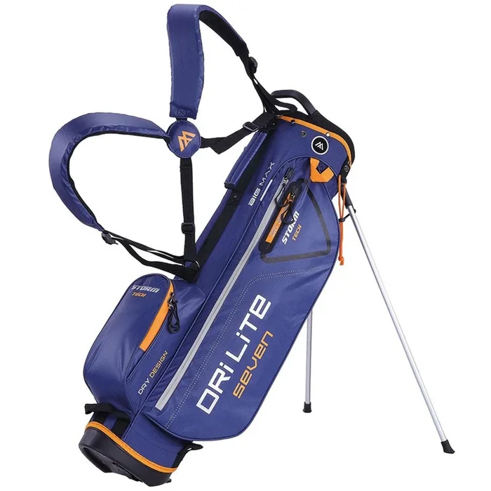 Big Max Dri-Lite 7 Stand Bag – Navy/Orange