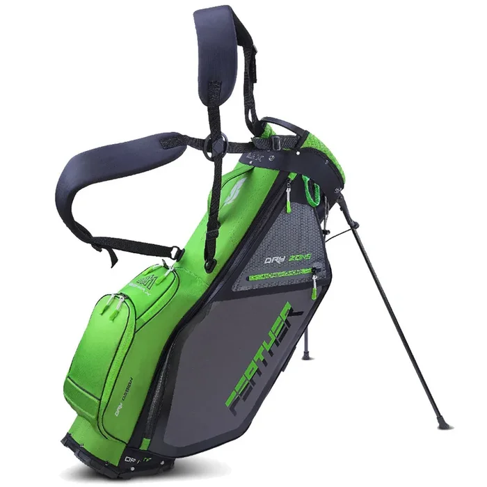 Big Max Dri-Lite Feather Stand Bag – Lime/Black/Charcoal
