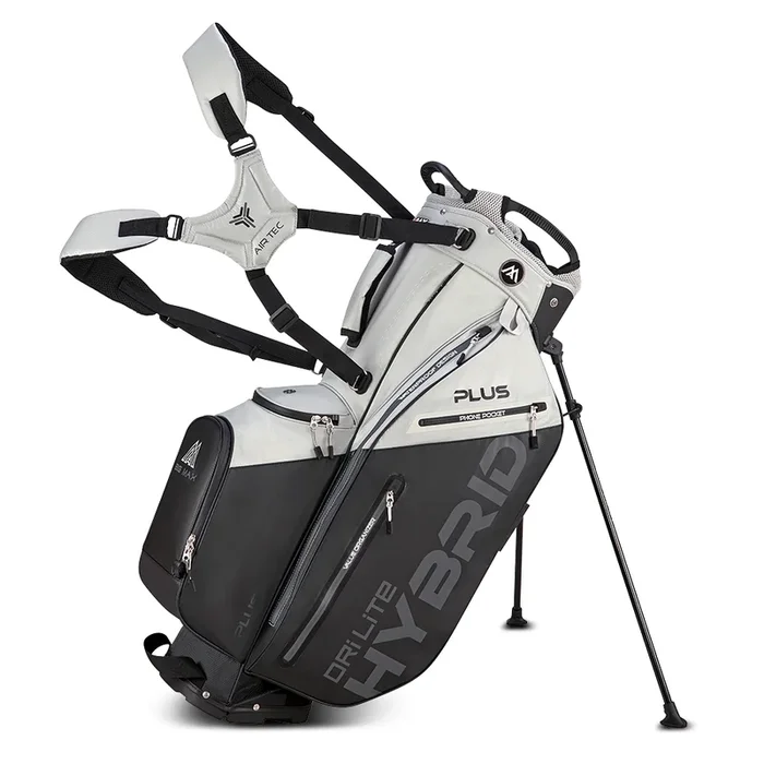 Big Max Dri Lite Hybrid Plus Stand Bag – Black/Grey