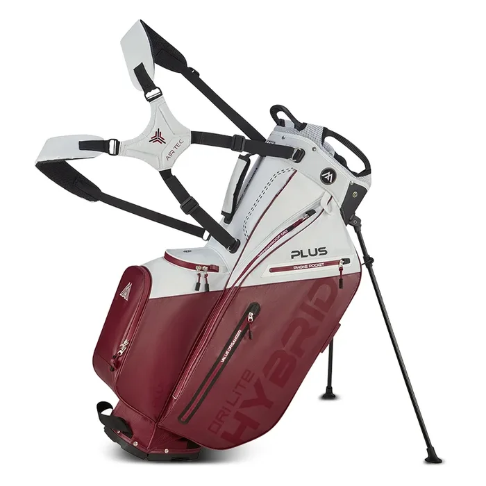 Big Max Dri Lite Hybrid Plus Stand Bag – White/Merlot
