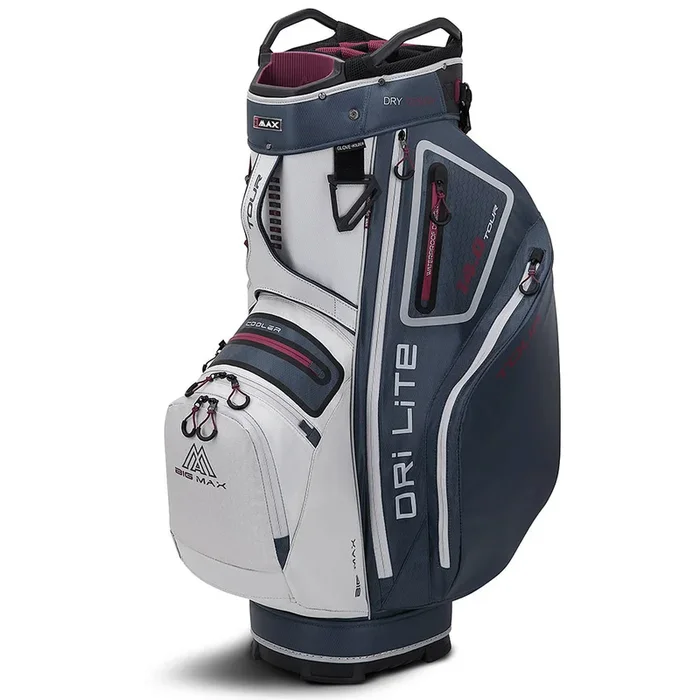 Big Max Dri Lite Tour Cart Bag – White/Blueberry/Merlot