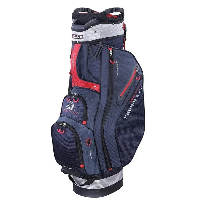 Big Max Terra X Cart Bag – Navy/Silver/Red