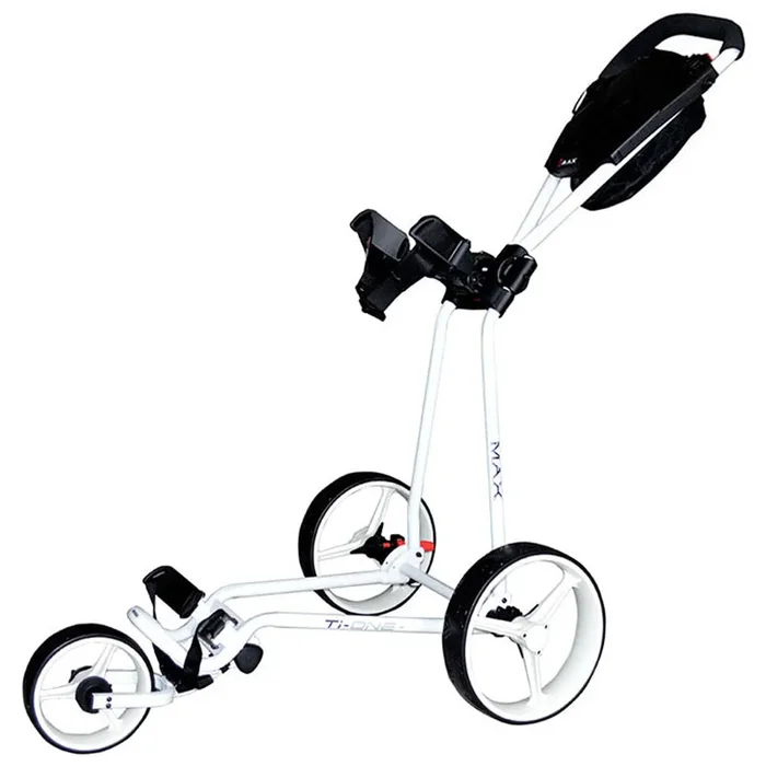 Big Max Ti-ONE 3-Wheel Push Trolley – White