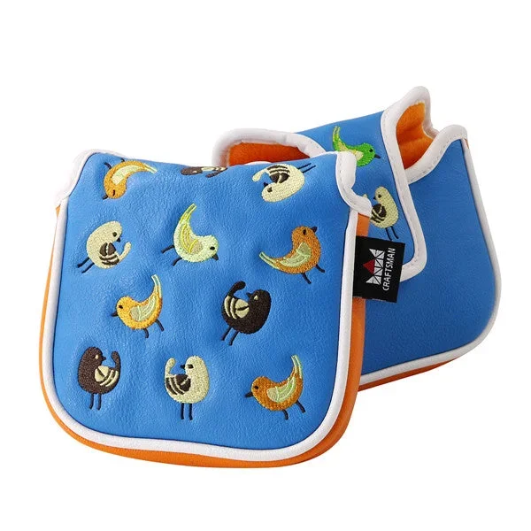 Birdies Leather Large Mallet Putter Cover Golf Headcover