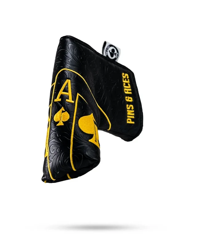 Black/Gold Ace of Spades – Blade Putter Cover