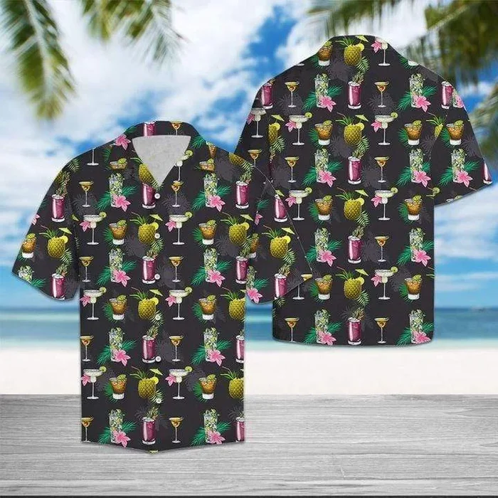 Black Margarita Summer Aloha Hawaiian Shirts- For men and women – Fanshubus – Fanshubus.com