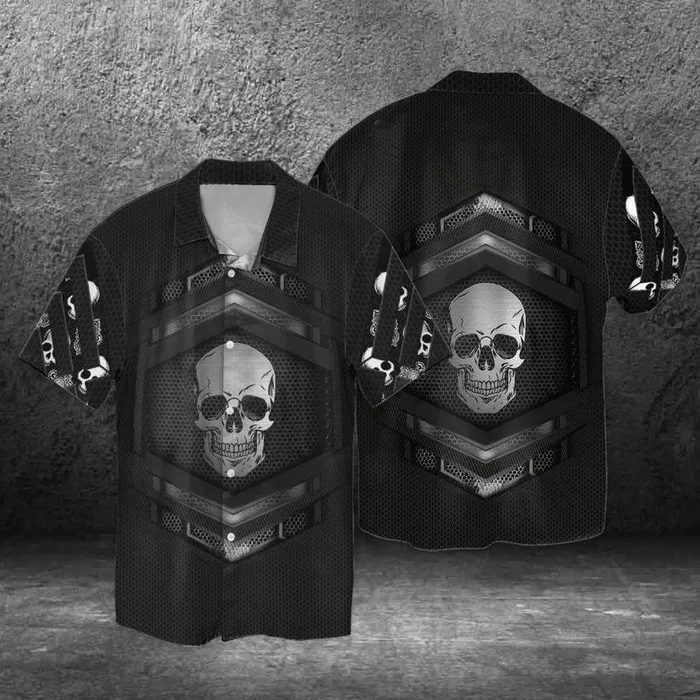 Black Skull Special Design 3D Full Print Hawaiian Shirt Shirt- For men and women – Fanshubus – Fanshubus.com