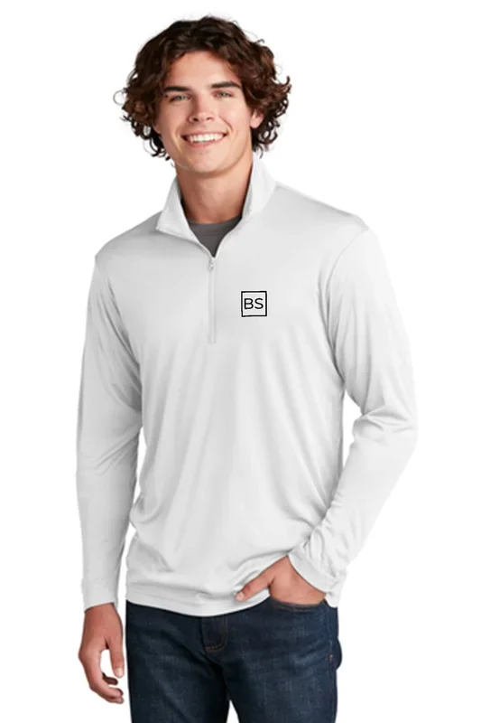 Black Square Lightweight Long-Sleeve Quarter-Zip Shirt