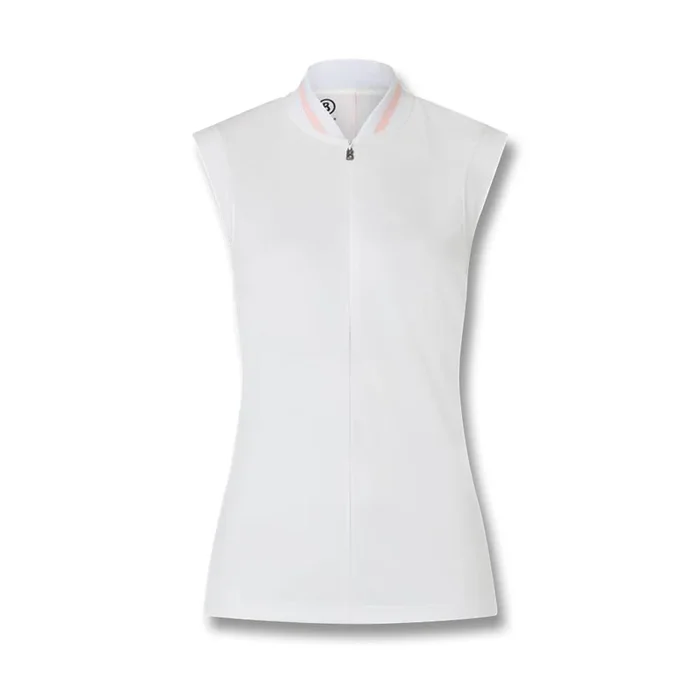 Bogner Eva Sleeveless Golf Polo White – SS23 Women