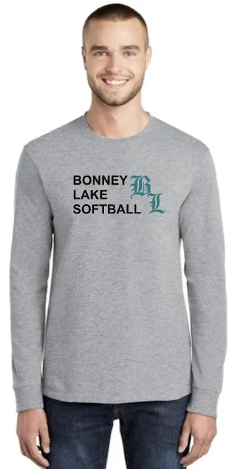 Bonney Lake Softball Adult Long Sleeve Cotton Blend Tshirt