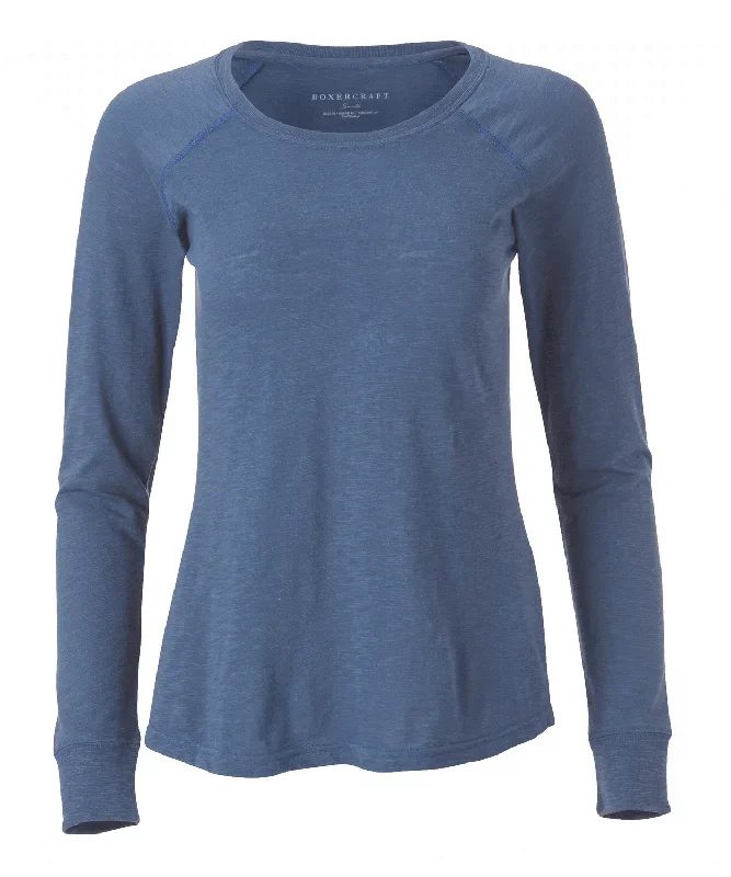 Boxercraft Women’s Solid Preppy Patch Tee