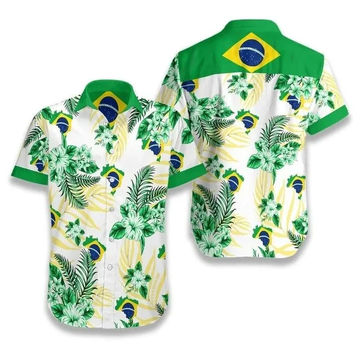 Brazil Proud Tropical Hawaiian Shirt – Fanshubus.com