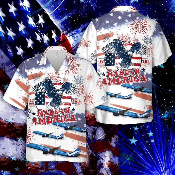 Breeze Airways Embraer 190-200IGW, 4th Of July Hawaiian Shirt – Fanshubus.com