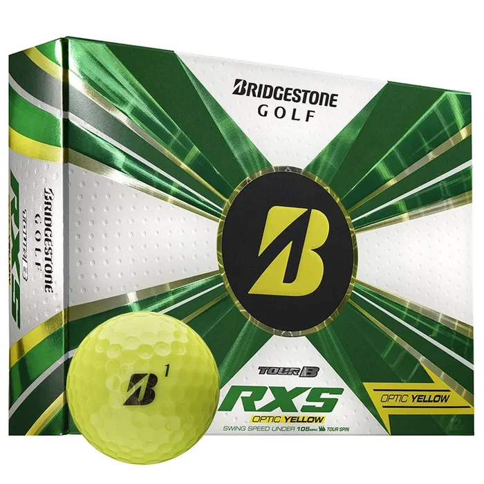Bridgestone Tour B RXS Golf Balls – Yellow – 12 Pack