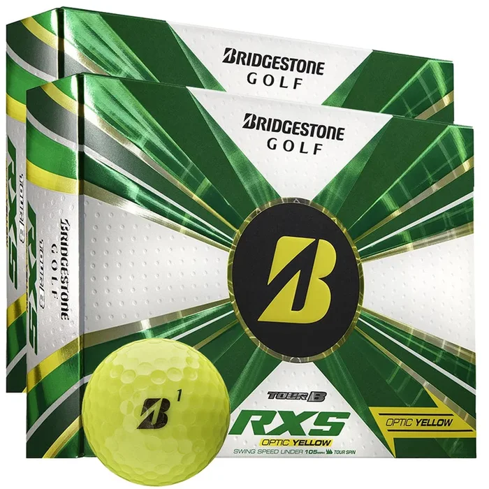 Bridgestone Tour B RXS Golf Balls – Yellow – Double Dozen