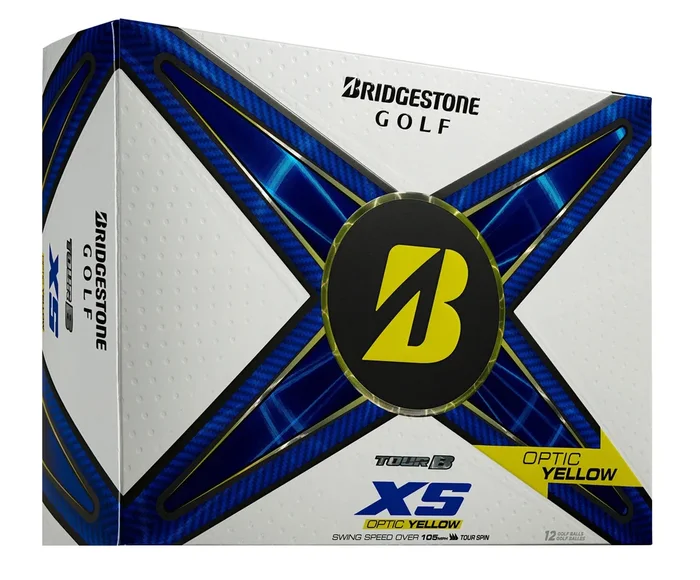 Bridgestone Tour B XS Yellow ’24 Golf Balls – Dozen