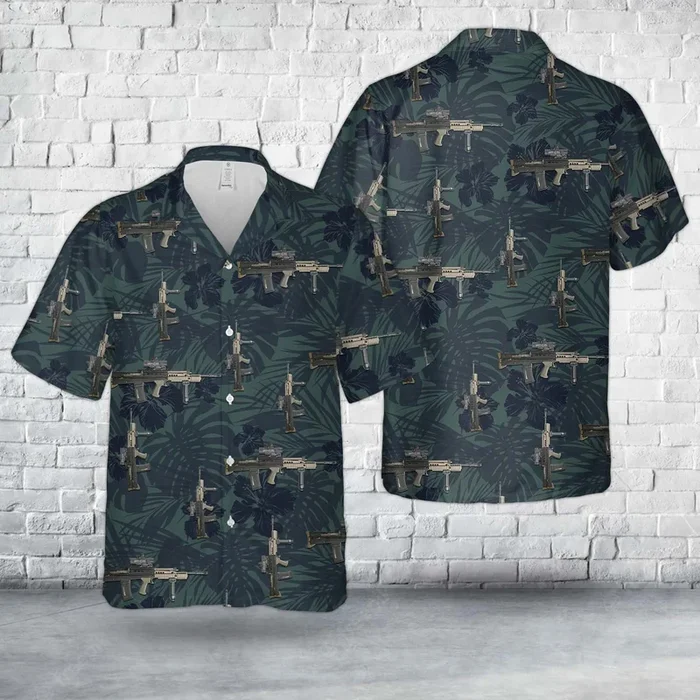 British Army L85A2 Assault Rifle Hawaiian Shirt – Fanshubus.com