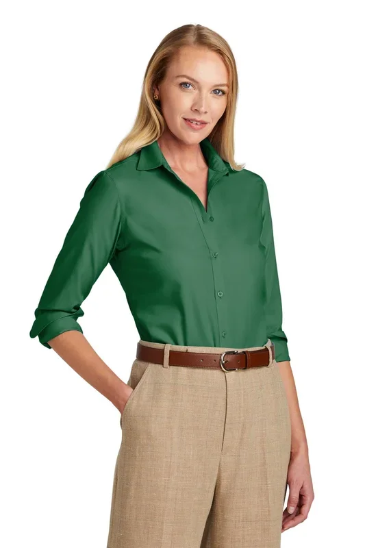 Brooks Brothers Women’s Wrinkle-Free Stretch Nailhead Shirt. BB18003