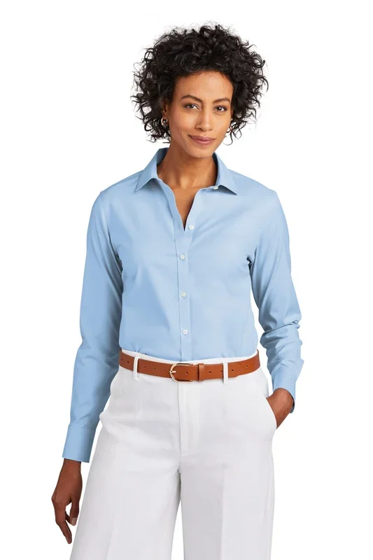 Brooks Brothers Women’s Wrinkle-Free Stretch Pinpoint Shirt. BB18001