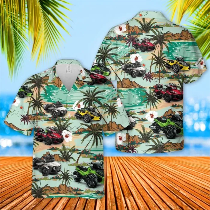 BRP Can-Am Spyder Roadster Hawaiian Shirt – Fanshubus.com