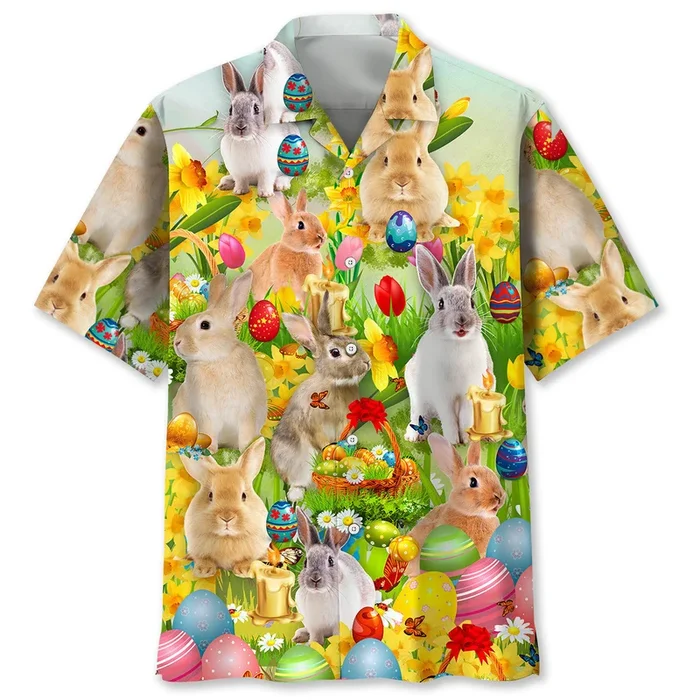Bunny Easter Hawaiian Shirt Men – Fanshubus.com
