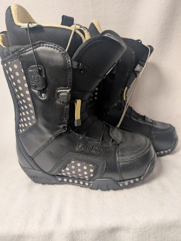 Burton Emerald Snowboard Boots Size Women 7 Color Black Condition Used