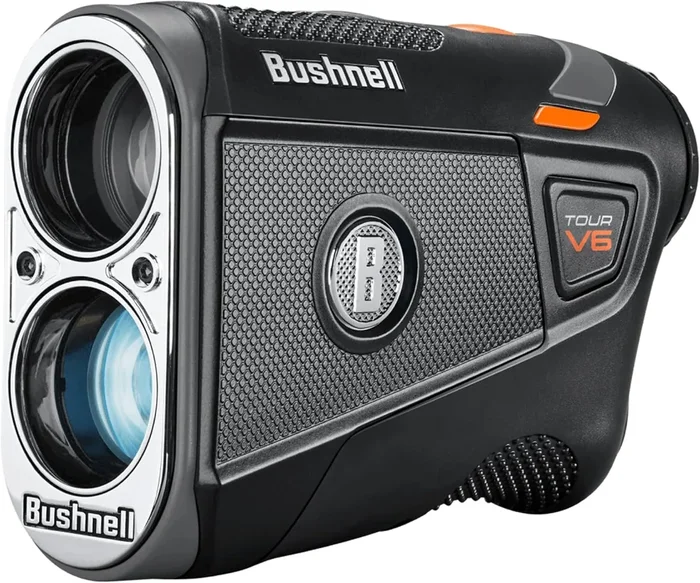 Bushnell Tour V6 Golf Rangefinder, Visual Jolt Flag Locking, Magnetic Mount, 1300 Yard Range 6X Magnification