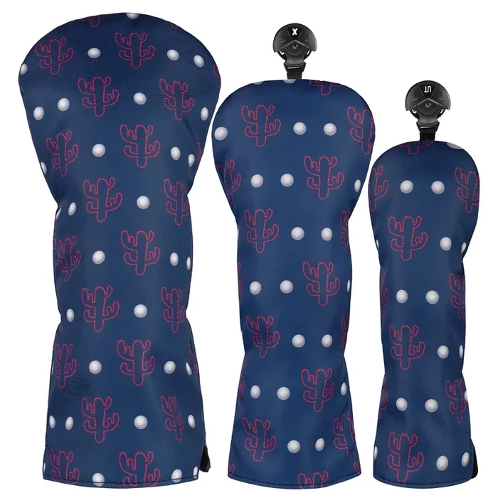 Cactus Printing Golf Head Cover Set