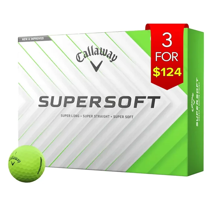 Callaway 2025 Supersoft Golf Balls – Green
