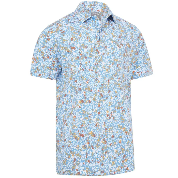 Callaway Artificial Nature Print Polo Shirt – Malibu Blue